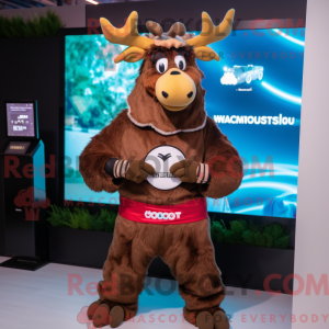 Brun Moose maskot kostume...