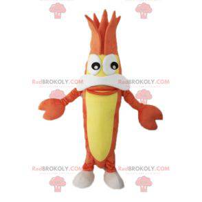 Mascote de camarão de lagosta. Mascote gigante do lagostim -