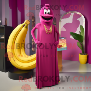 Magenta ba maskot kostume...