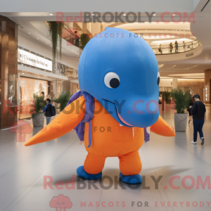 Personaggio mascotte balena...