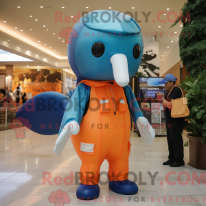 Maskotka Orange Blue Whale...