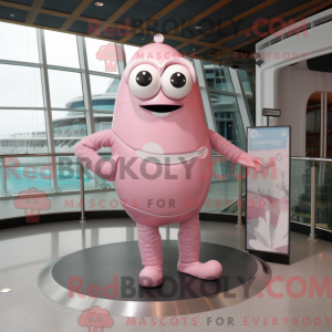 Costume de mascotte rose...