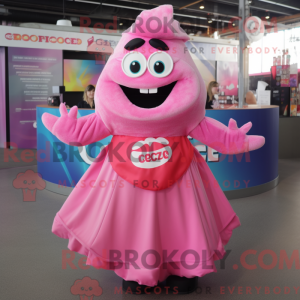 Pink Ceviche mascot costume...