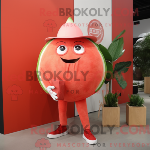 Rød grapefrugt maskot...