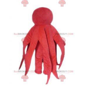 Mascotte di polpo gigante rosso polpo - Redbrokoly.com