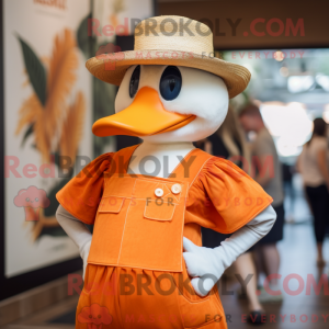 Máscara de cisne laranja...