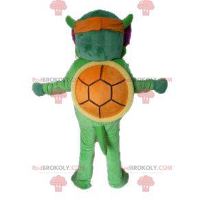 Maskottchen der grünen Schildkröte der Ninja-Schildkröte -