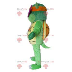 Ninja schildpad groene schildpad mascotte - Redbrokoly.com