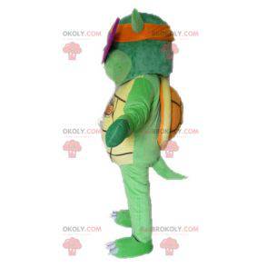 Ninja turtle grön sköldpadda maskot - Redbrokoly.com