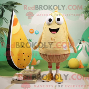 Beige Mango mascottekostuum...