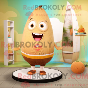 Beige Mango mascottekostuum...