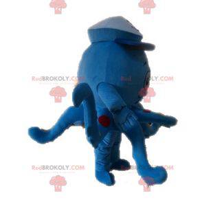 Mascotte polpo polpo blu con pois - Redbrokoly.com