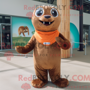 Brown Seal maskot...