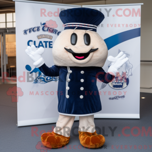 Navy Croissant maskot...