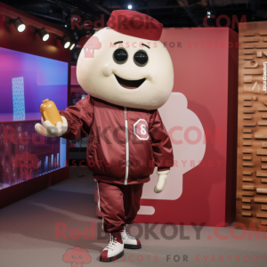 Maroon Pop Corn mascot...