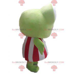 Reusachtige en grappige groene kikker mascotte - Redbrokoly.com