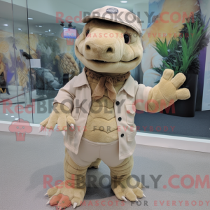 Beige Ankylosaurus...
