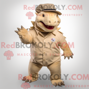 Beige Ankylosaurus...
