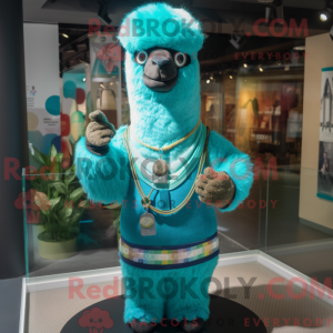 Costume mascotte d alpaga...