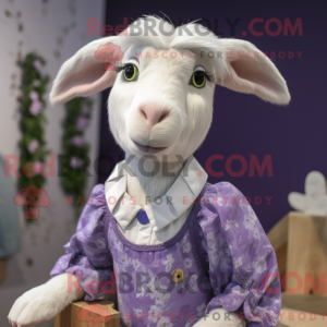 Lavendel geit maskot drakt...