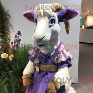 Lavendelziege Maskottchen...