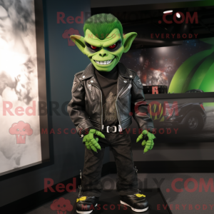 Grøn vampyr maskot kostume...