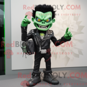 Grøn vampyr maskot kostume...