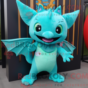 Turquoise Bat mascot...