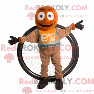 Rust Unicyclist mascot...