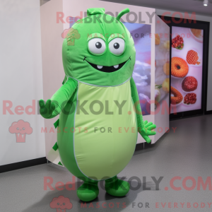 Green Zucchini mascot...