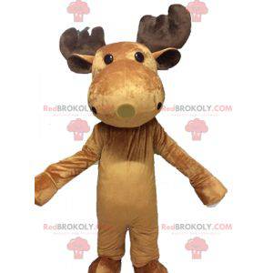 Karibu Elch Maskottchen. Riesiges Rentiermaskottchen -