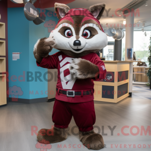 Maskotka Maroon Raccoon...