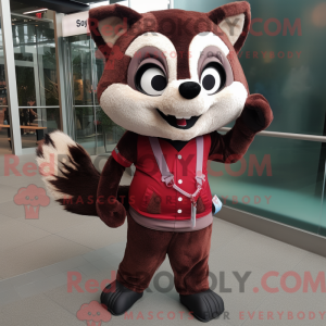 Maskotka Maroon Raccoon...
