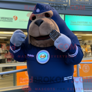 Navy Walrus mascot costume...