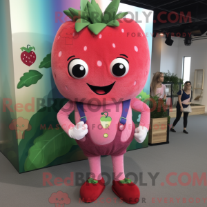 Personaggio mascotte rosa...