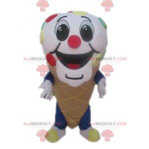 Cono gelato gigante della mascotte. Mascotte gelato -