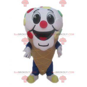 Casquinha de sorvete gigante de mascote. Mascote de sorvete -