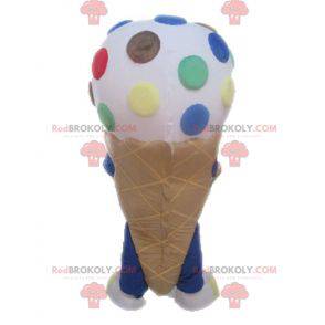Mascot cono de helado gigante. Mascota de helado -