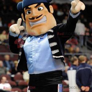 Mustached man toreador torero mascot - Redbrokoly.com