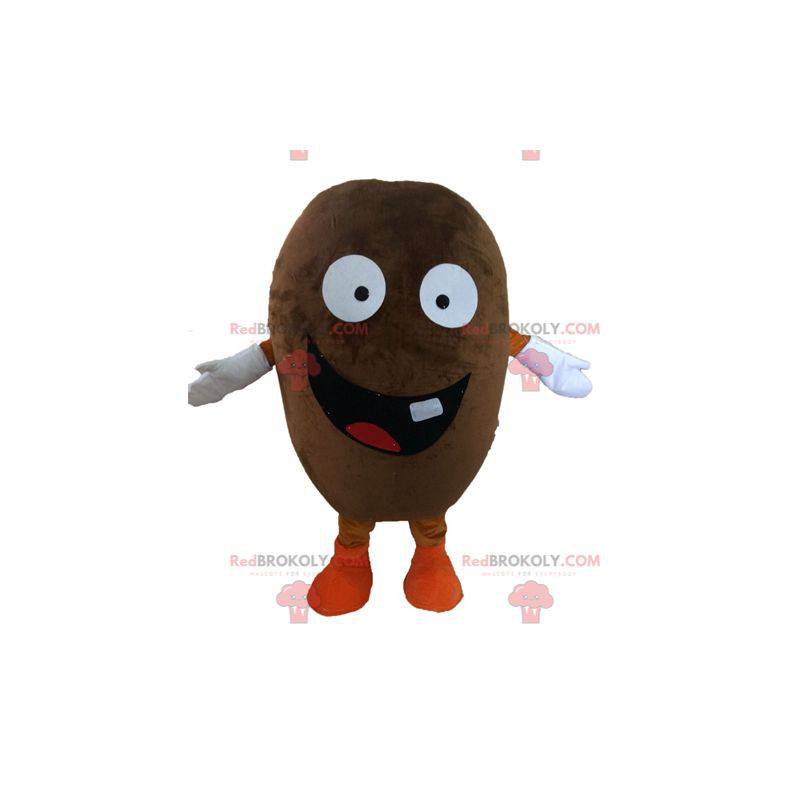 Coffee bean mascot. Giant cocoa bean mascot - Redbrokoly.com