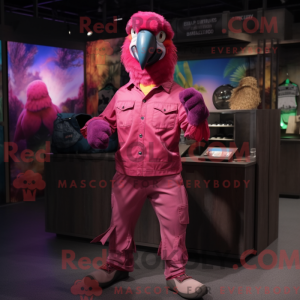 Disfraz de mascota Magenta...