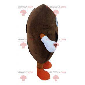 Kaffebønne maskot. Kæmpe kakaobønne maskot - Redbrokoly.com