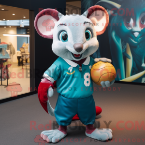 Blågrøn Dormouse maskot...