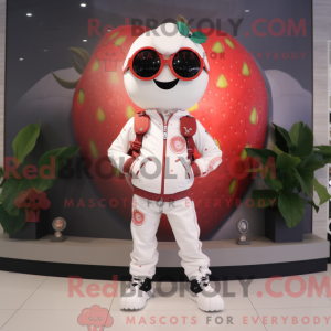 Cream Strawberry mascot...