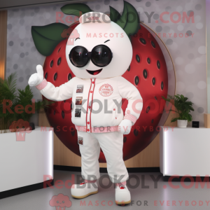 Cream Strawberry mascot...