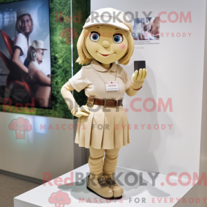 Beżowa opaska na ramię...