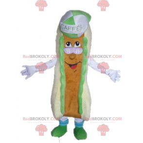 Mascotte panino gigante. Mascotte di hot dog - Redbrokoly.com