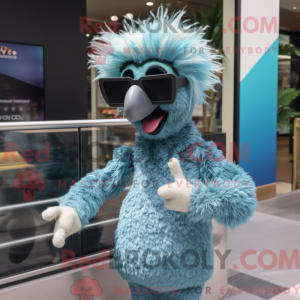 Cyan Emu máscara de máscara...