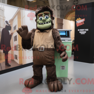 Brun Frankenstein maskot...