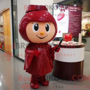 Red Plum mascottekostuum...